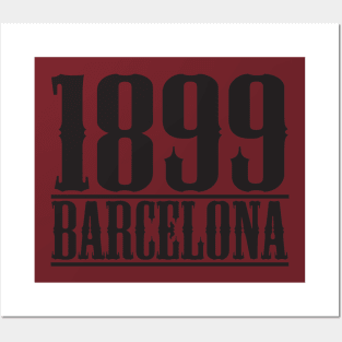 FC Barcelona 1899 Retro Football T-Shirt Posters and Art